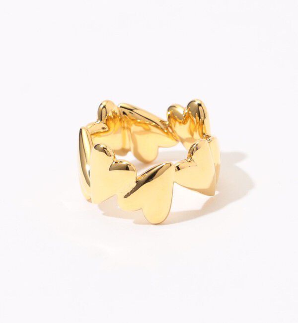 TOMORROWLAND GOODS「avgvst Dancing Hearts ゴールドリング」|リング|