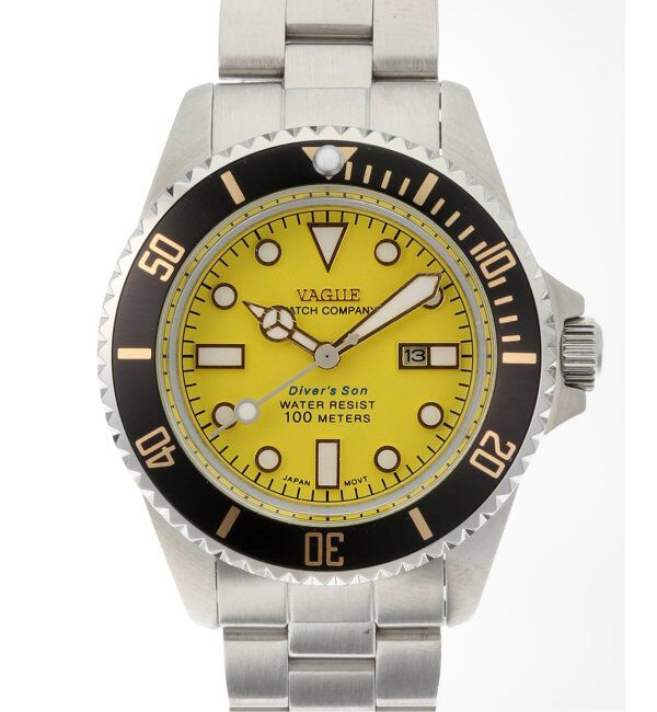 HIROB「【VAGUE WATCH/ヴァーグウォッチ】 Divers Son Yellow SS 36mm」|腕時計|
