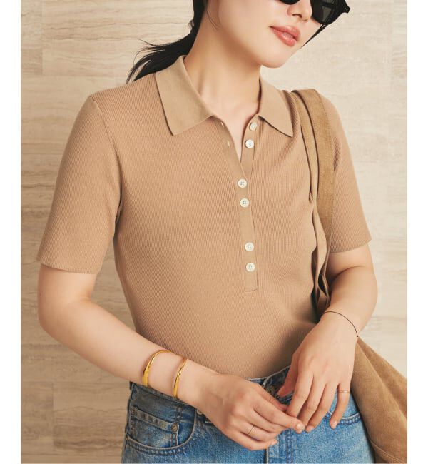 Plage「Collar Rib ニット」|ニット・セーター|