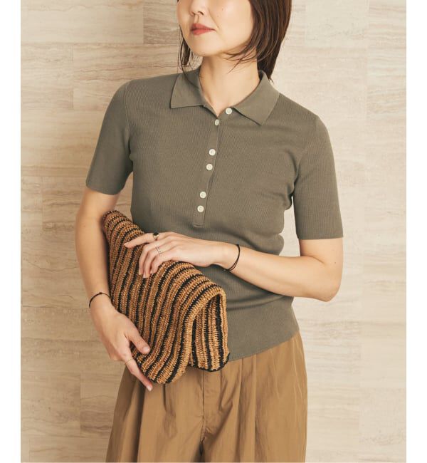 Plage「Collar Rib ニット」|ニット・セーター|