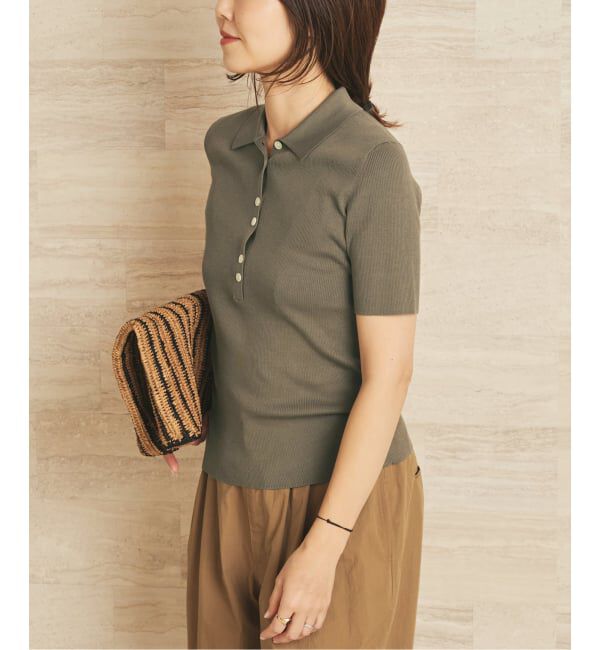 Plage「Collar Rib ニット」|ニット・セーター|