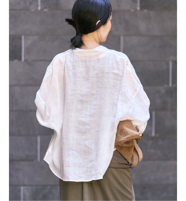 Plage「《追加》RAMIE LYOCELL CROPPED シャツ 3」|シャツ・ブラウス|
