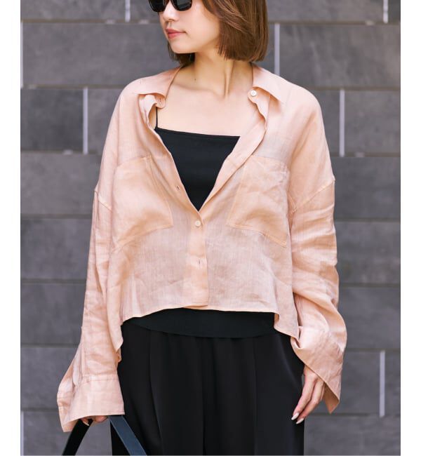 Plage「《追加》RAMIE LYOCELL CROPPED シャツ 3」|シャツ・ブラウス|