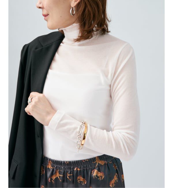 VERMEIL par iena「シアーフライス タートルネックプルオーバー」|Tシャツ・カットソー|