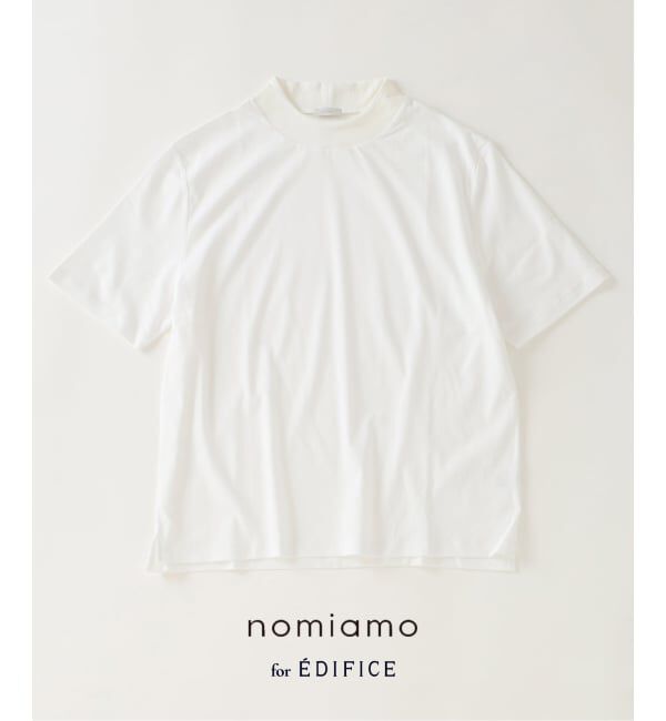 EDIFICE「nomiamo (ノミアモ) 別注 WDF モックネック Tシャツ」|Tシャツ・カットソー|ホワイト