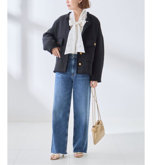 journal standard L'essage「《追加》IPEKERDOT&FLOWER/シアーボウブラウス」|シャツ・ブラウス|