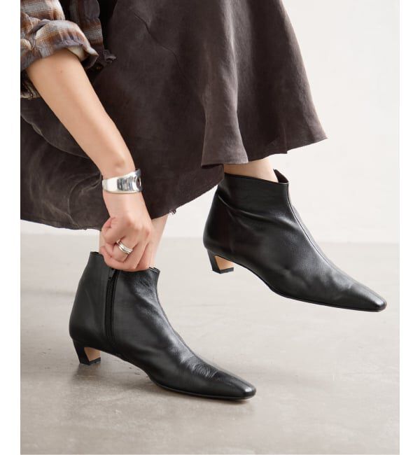 JOURNAL STANDARD「【atelier brugge/アトリエブルージュ】Soft square toe ankle boots」|ショートブーツ|