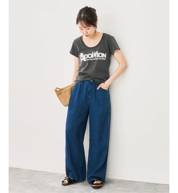 Spick and Span「Mixta / ミクスタ U NECK T-SHIRT ADOPTION」|Tシャツ・カットソー|