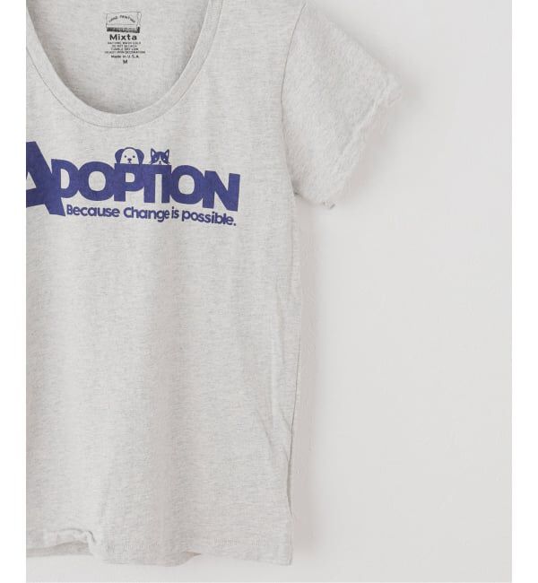 Spick and Span「Mixta / ミクスタ U NECK T-SHIRT ADOPTION」|Tシャツ・カットソー|