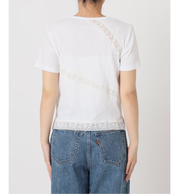 U by SPICK&SPAN「レーステープカットトップス」|Tシャツ・カットソー|