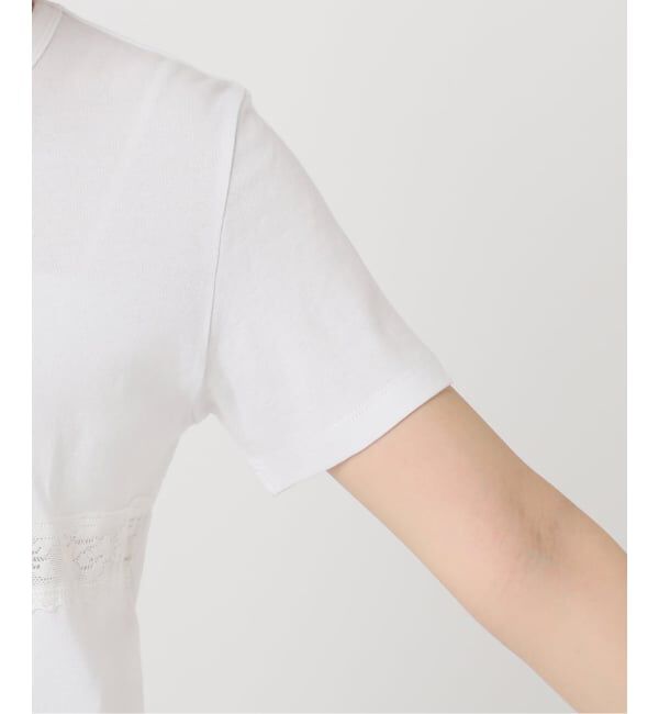 U by SPICK&SPAN「レーステープカットトップス」|Tシャツ・カットソー|