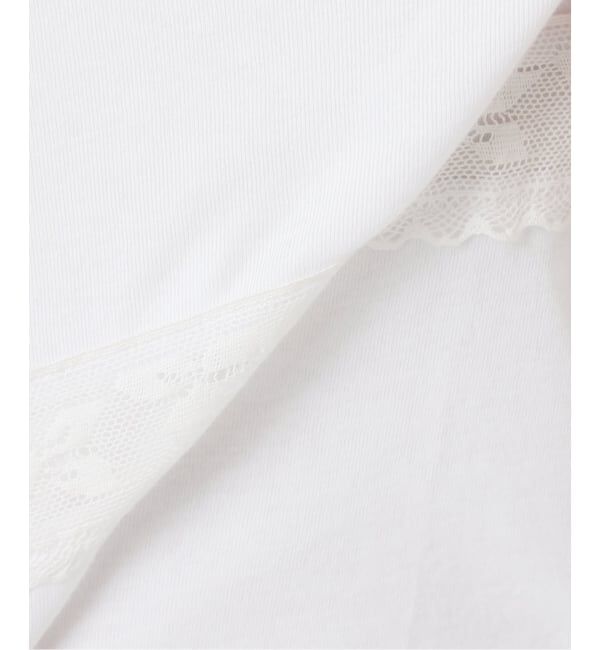 U by SPICK&SPAN「レーステープカットトップス」|Tシャツ・カットソー|