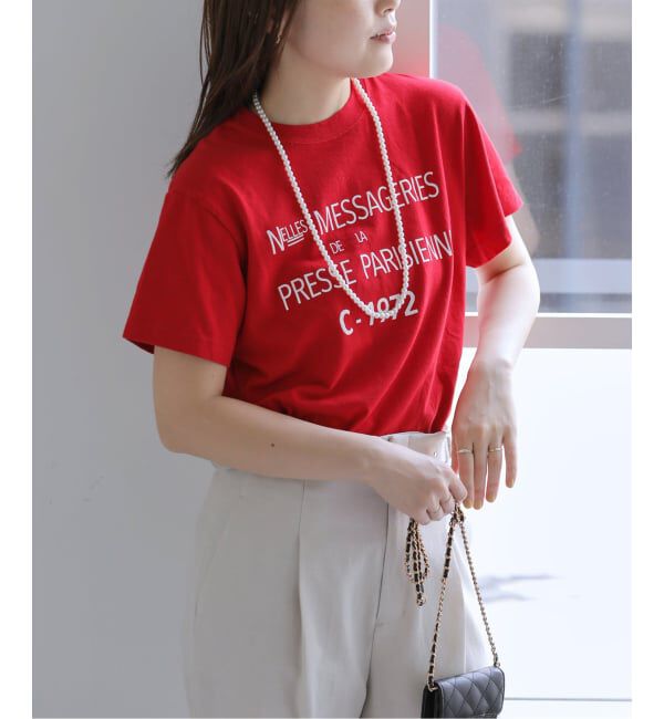  「REGENCY WORKS/リージェンシー ワークス ロゴTシャツ」|Tシャツ・カットソー|レッド