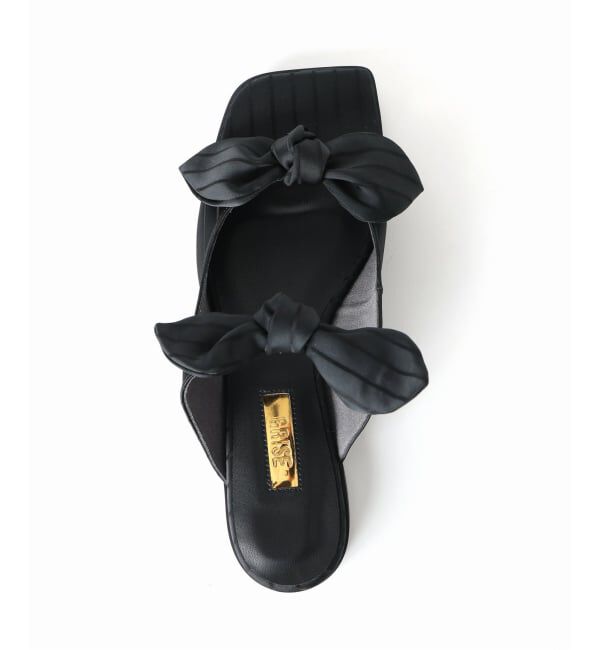 GRISE「《WEB+一部店舗限定》GRISE DOUBLE BOW ミュールサンダル」|サンダル|