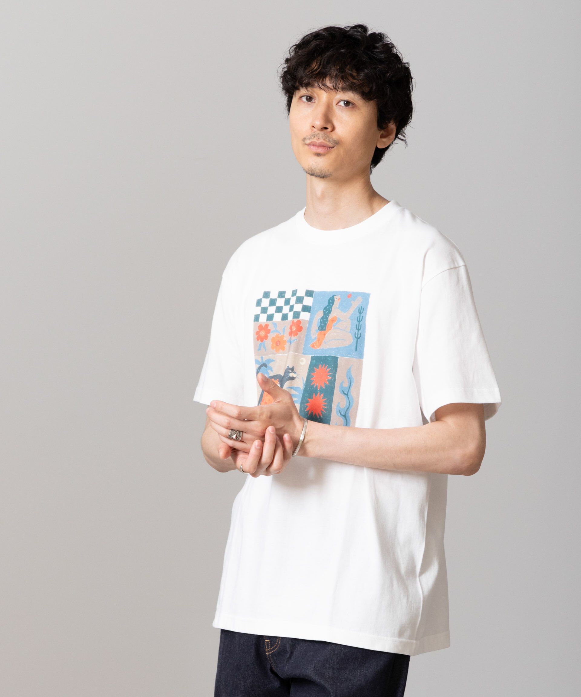 nano･universe「｢Toyameg｣modern academic TILE Tシャツ」|Tシャツ・カットソー|