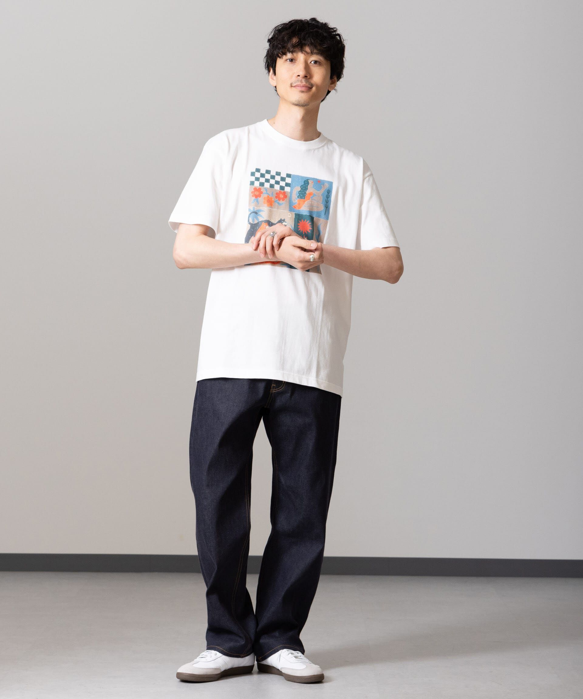 nano･universe「｢Toyameg｣modern academic TILE Tシャツ」|Tシャツ・カットソー|