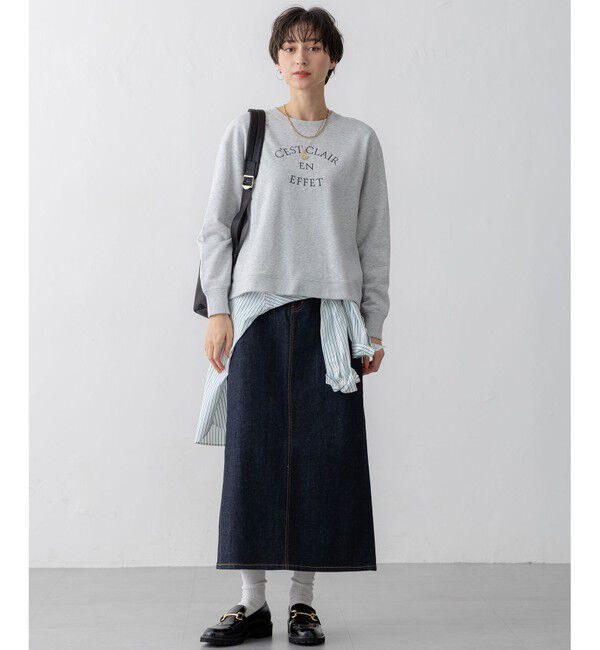 23区「【洗える】コットンテリー ロゴ スウェット」|Tシャツ・カットソー|