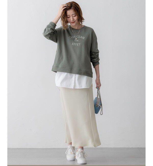 23区「【洗える】コットンテリー ロゴ スウェット」|Tシャツ・カットソー|
