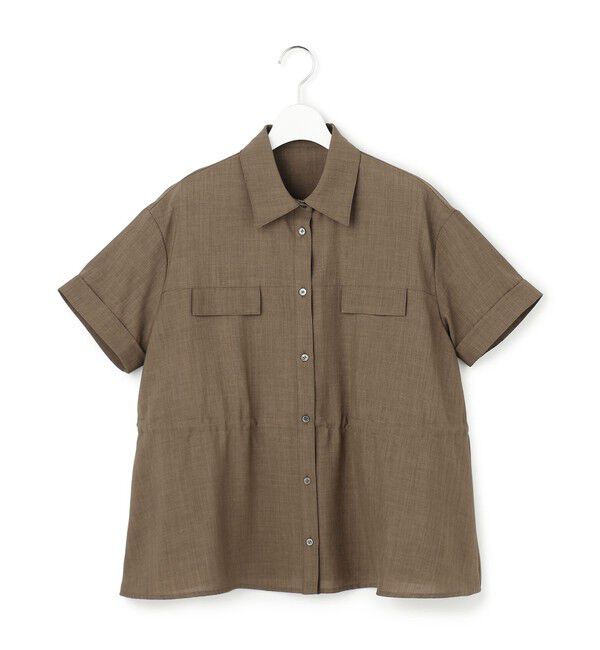 23区「【WEB&一部店舗限定】サスティナクールブッチャー ミリタリー シャツジャケット」|シャツ・ブラウス|