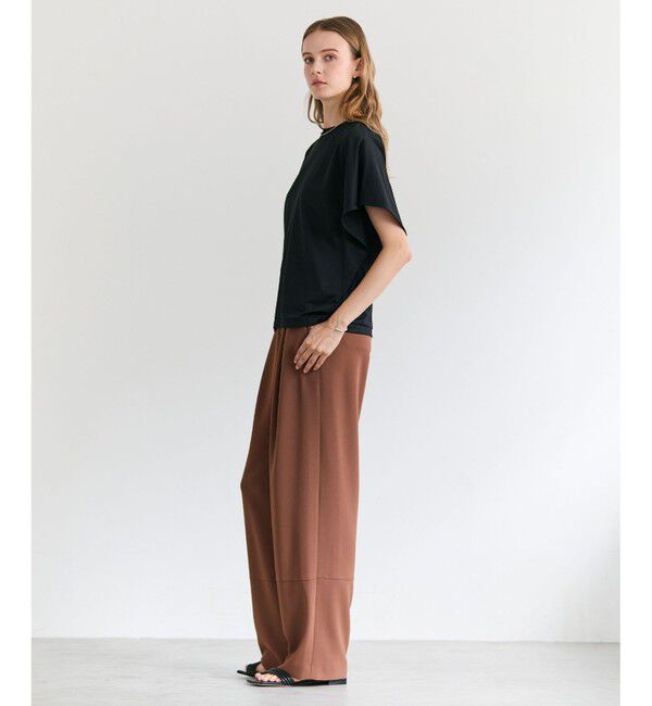 BEIGE,「DIOP / スビンコットン ドレープTシャツ」|Tシャツ・カットソー|