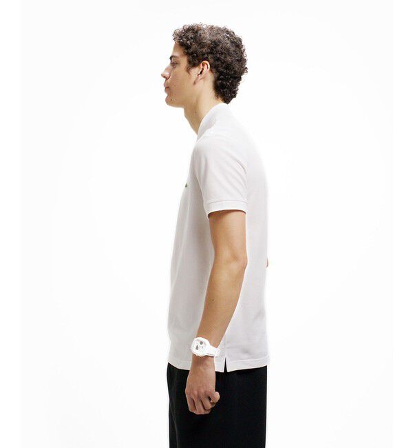 LACOSTE「ソリッド スリムフィット ストレッチポロシャツ（半袖）」|ポロシャツ|