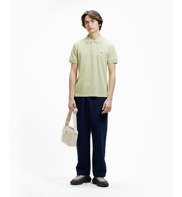 LACOSTE「ソリッド スリムフィット ストレッチポロシャツ（半袖）」|ポロシャツ|