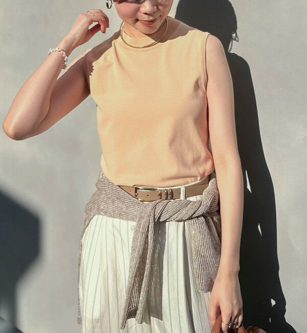 NOLLEY'S sophi「《手洗い可能》マルチファンクションハイネックノースリーブプルオーバー」|ニット・セーター|