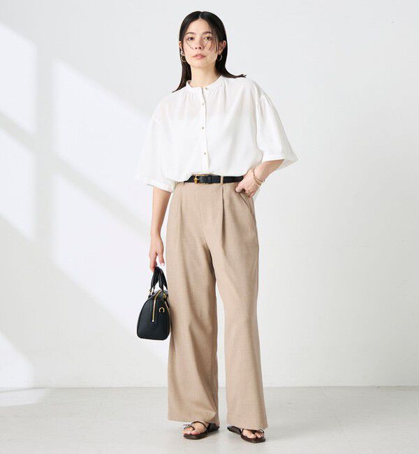 NOLLEY'S「【BECシリーズ】ウォッシャブル袖2ＷAYシアーボイルブラウス」|シャツ・ブラウス|