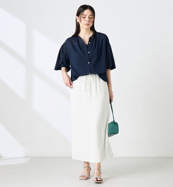 NOLLEY'S「【BECシリーズ】ウォッシャブル袖2ＷAYシアーボイルブラウス」|シャツ・ブラウス|