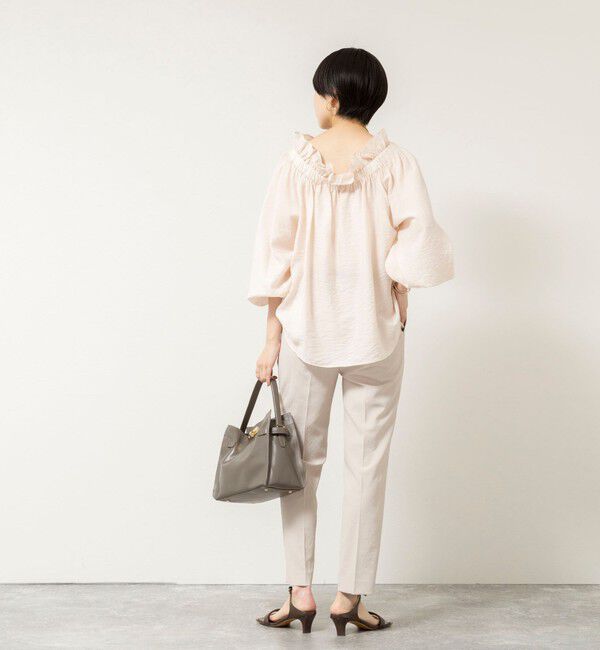 NOLLEY'S sophi「《セットアップ対応/UVカット/接触冷感》ウォッシャブルDry toro テーパードパンツ」|チノ|