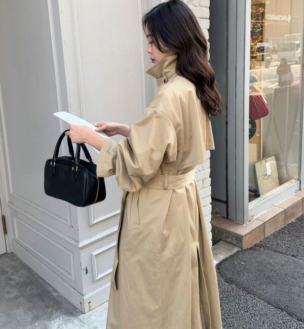 fredy emue「【発売のたび即完売】袖ボリュームトレンチコート」|トレンチコート|