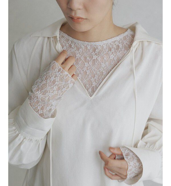 SALON adam et rope'「シアーコットンヴィンテージブラウス」|シャツ・ブラウス|