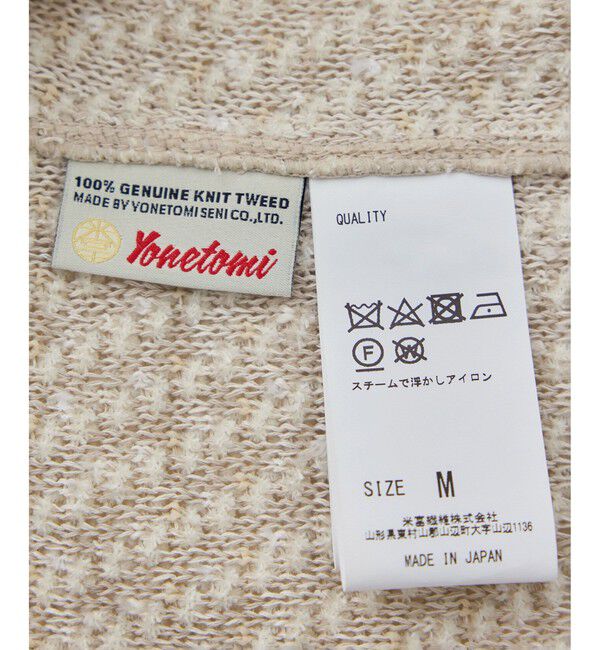 ROPE「【COOHEM(コーヘン)】BASIC TWEED VELVET JACKET」|ノーカラージャケット|