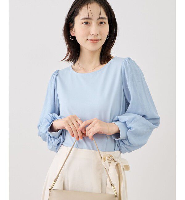 Rope&rsquo;Picnic「シアーボリュームスリーブカットトップス」|Tシャツ・カットソー|