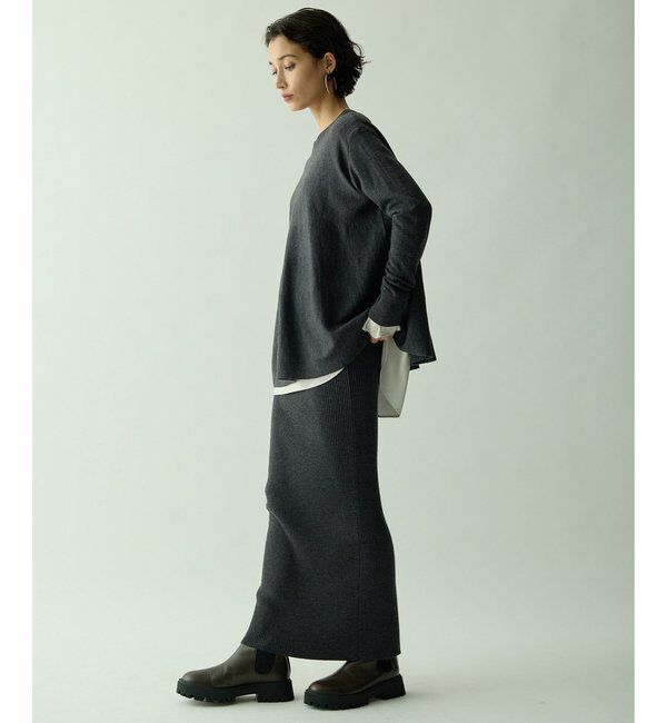  「【Drawing Numbers】クルー裾ラウンドニット」|ニット・セーター|
