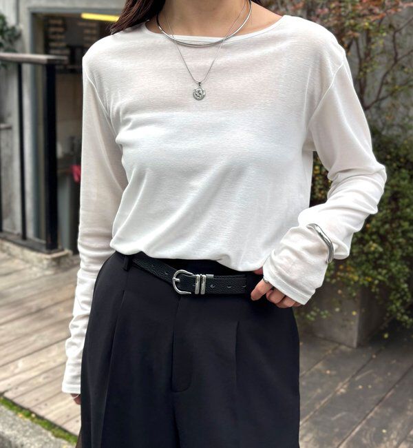  「【人気につき追加販売/接触冷感/吸水速乾】ベーシックシアーロンT」|Tシャツ・カットソー|