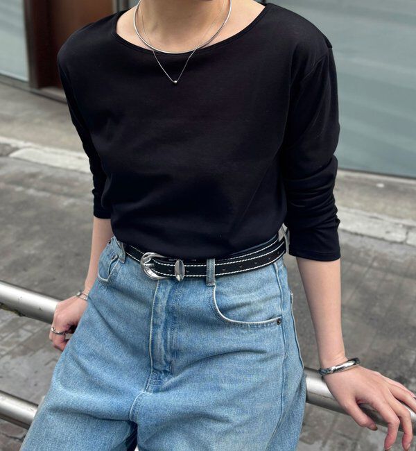  「【人気につき追加販売/接触冷感/吸水速乾】ベーシックシアーロンT」|Tシャツ・カットソー|
