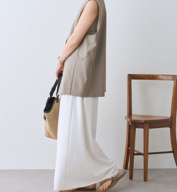  「【接触冷感/紫外線防止/セットアップ可/2サイズ展開】カットバイアススカート」|スカート|