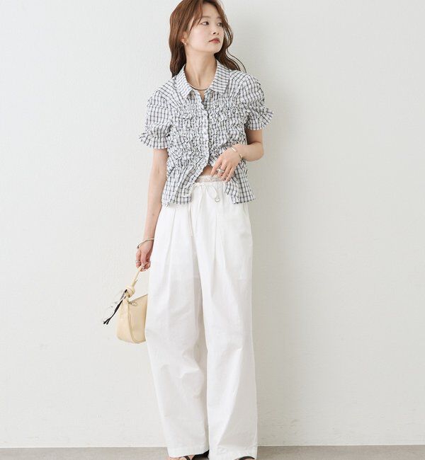  「シャーリングシェイプシャツ」|シャツ・ブラウス|