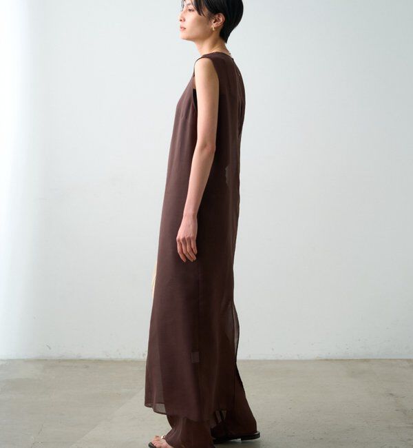  「【JAPAN MADE】シアーノースリワンピース」|ワンピース|