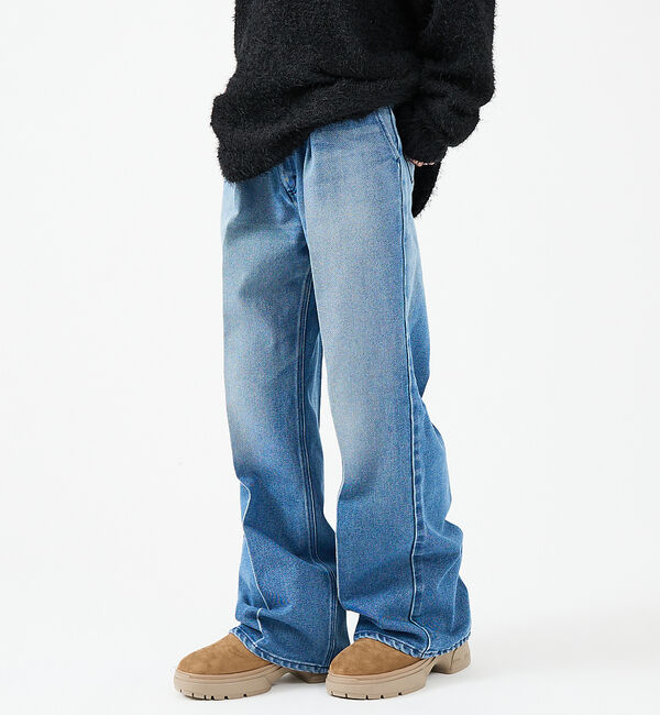 ABAHOUSE「【Wrangler/ラングラー】WRANCHER WIDE DENIM/ランチャ」|デニム|