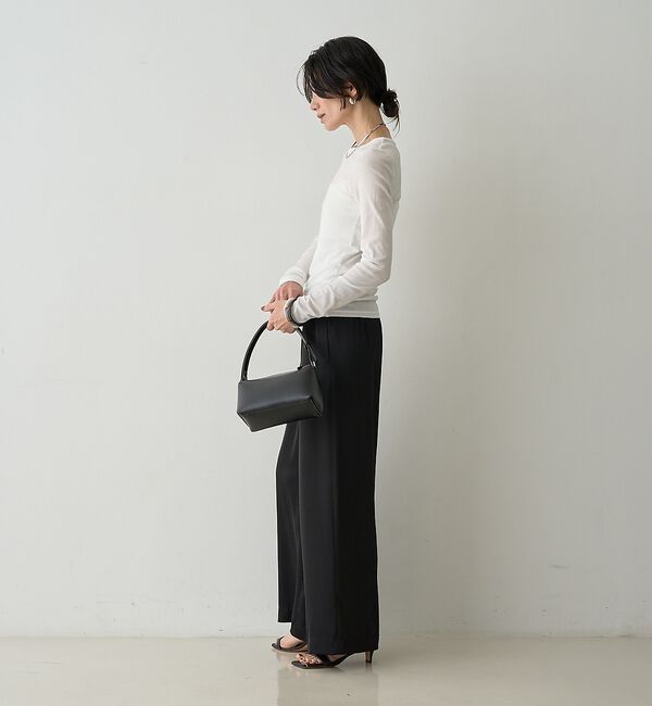 qualite「【接触冷感素材】ストレッチフライスカットソー」|Tシャツ・カットソー|