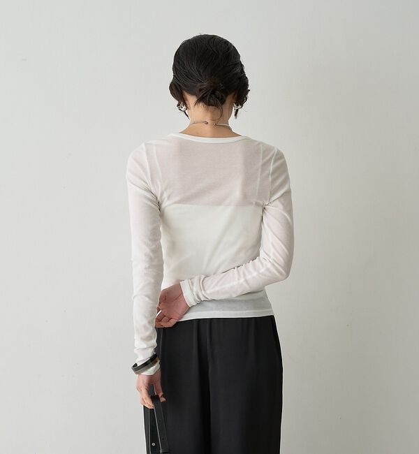 qualite「【接触冷感素材】ストレッチフライスカットソー」|Tシャツ・カットソー|