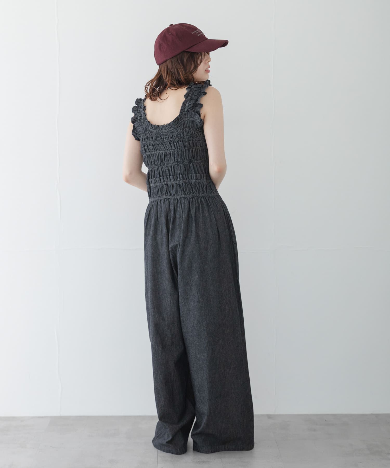Sonny Label 「フリルシャーリングサロペット」|オールインワン|
