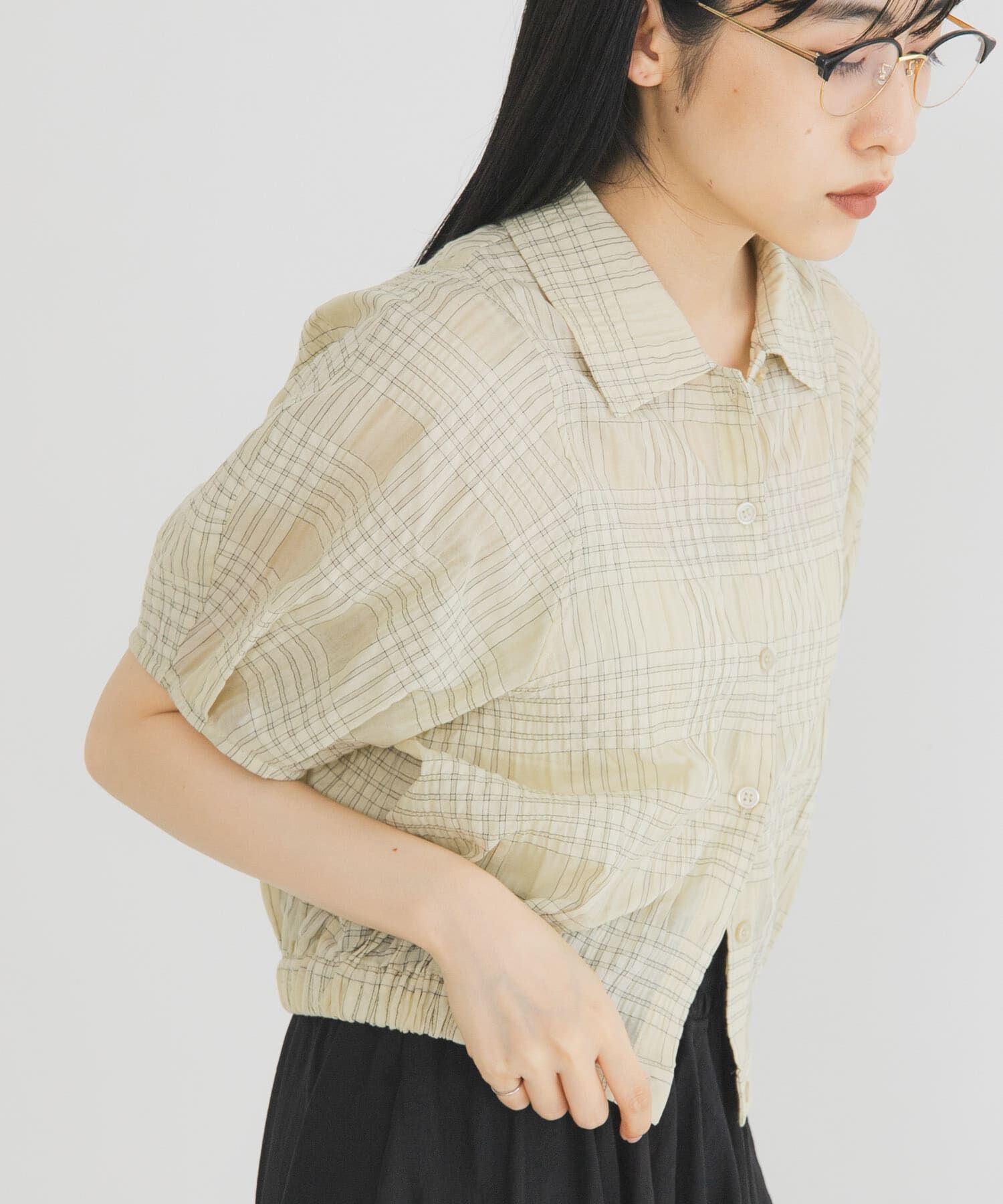  「コンパクトチェックシャツ」|シャツ・ブラウス|