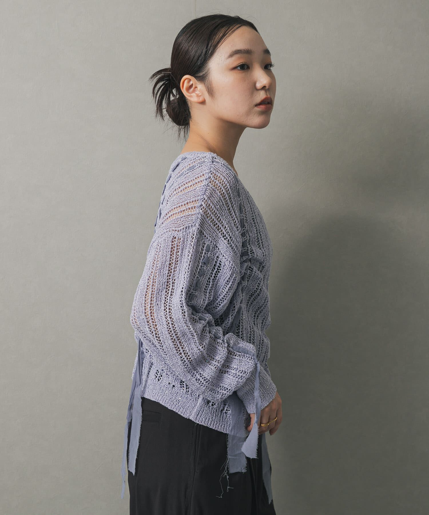 SENSE OF PLACE by URBAN RESEARCH「メッシュテープニット」|ニット・セーター|