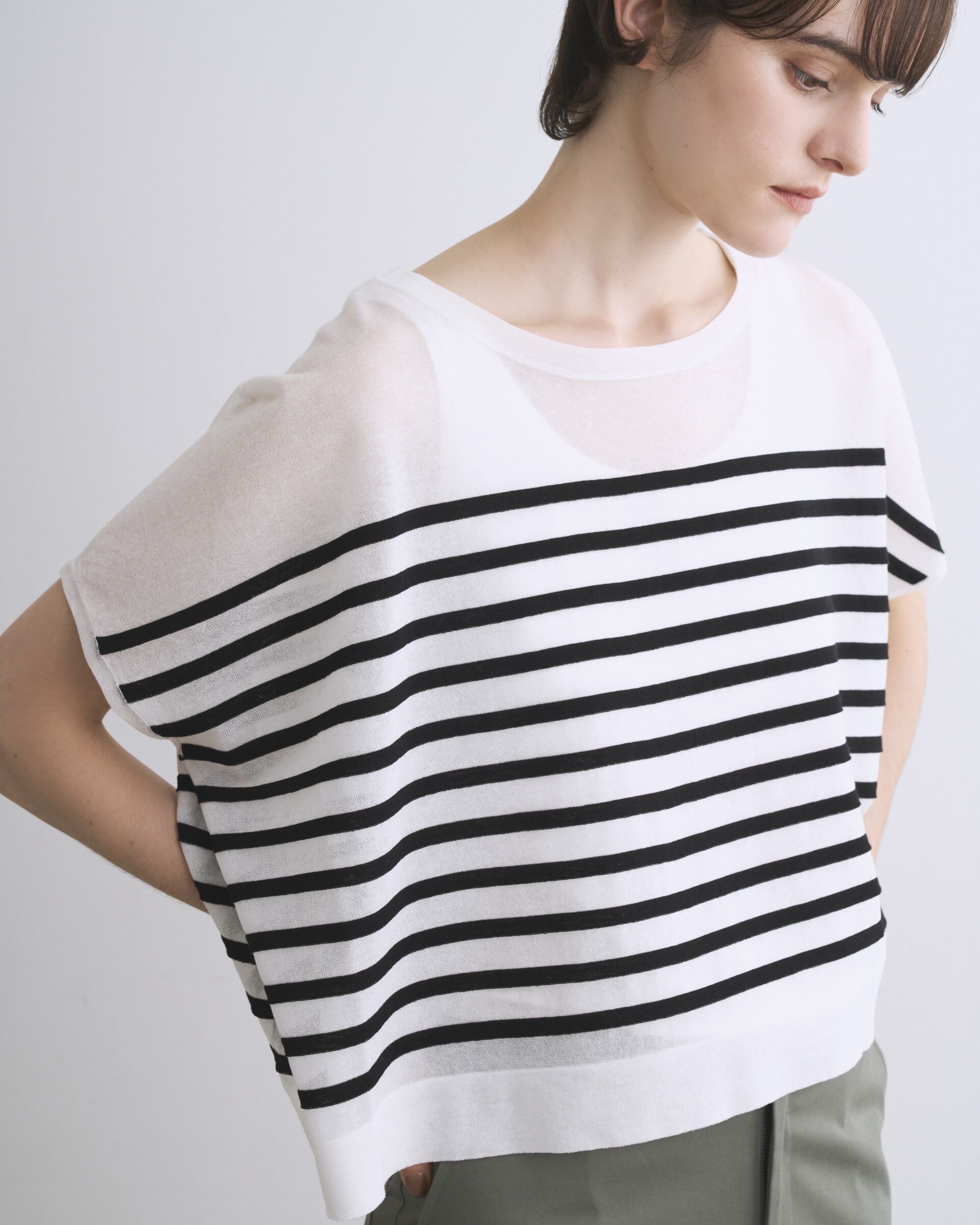 Traditional Weatherwear「LYNE KINT SLEEVELESS SHEER」|ニット・セーター|