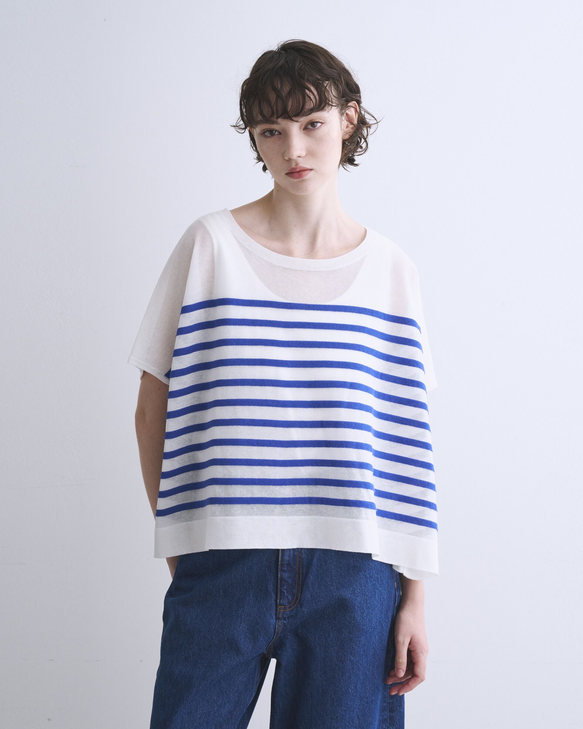 Traditional Weatherwear「LYNE KINT SLEEVELESS SHEER」|ニット・セーター|