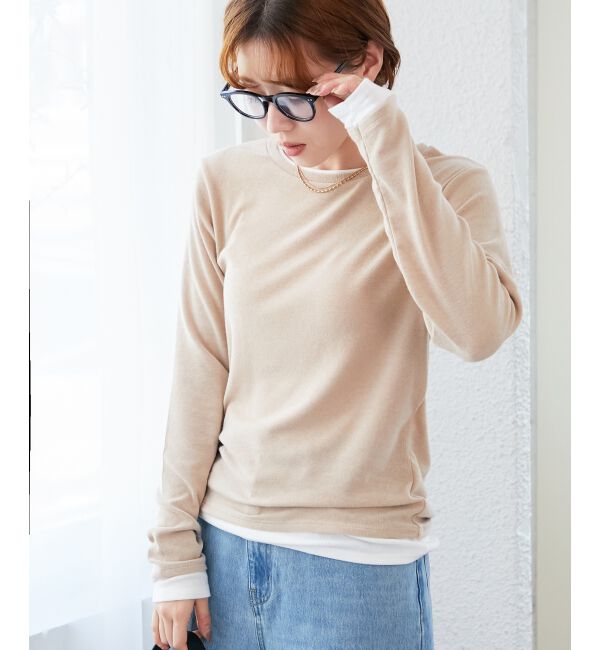  「レイヤードライクカットソー」|Tシャツ・カットソー|
