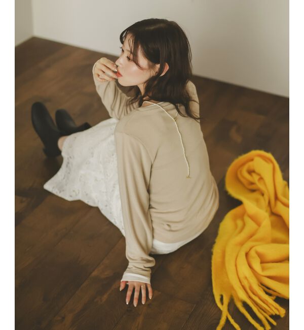  「レイヤードライクカットソー」|Tシャツ・カットソー|